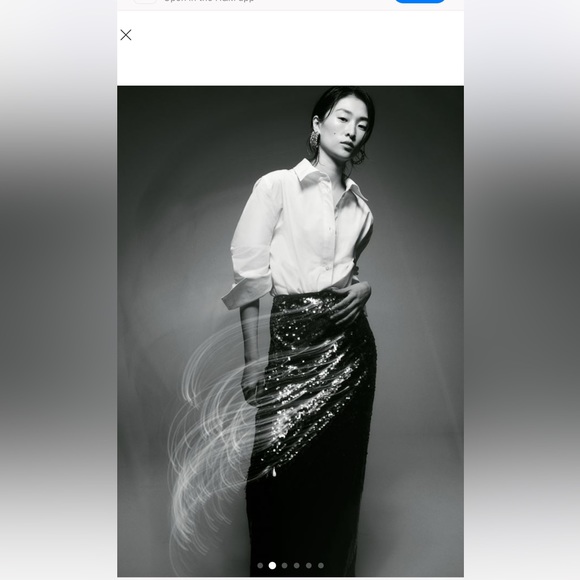 H&M Sequined Maxi Skirt - Picture 3 of 8